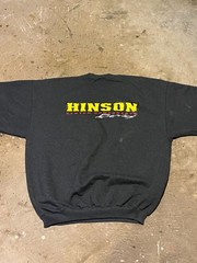VTG 90s Hinson Clutch Components Racing Crewneck Sweatshirt Hanes Printpro XL