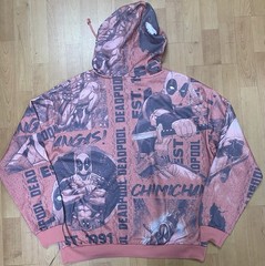 Marvel Deadpool Hooded Men’s Pullover Sweatshirt Size’s S, M, L, XL, 2XL