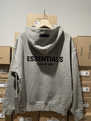 Fear of God Essentials Hoodie Dark Oatmeal size xs SS22