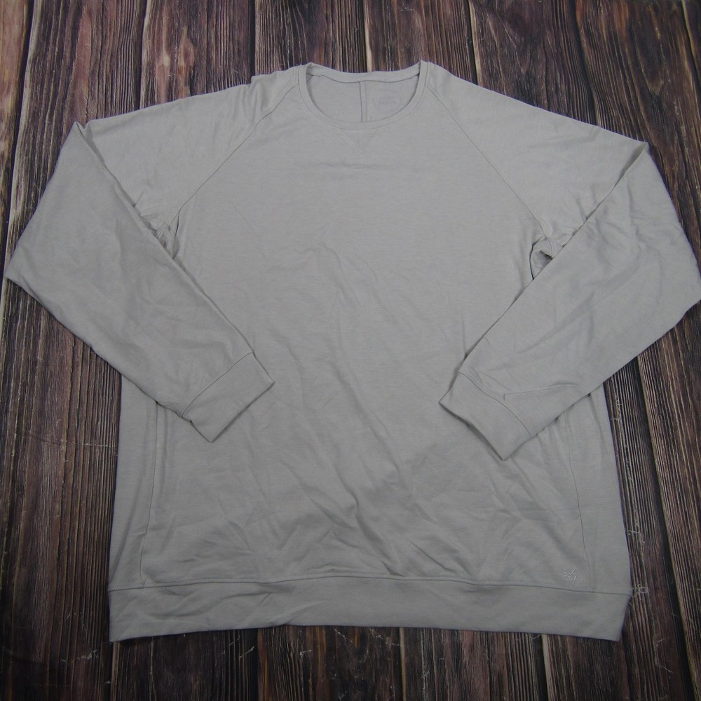 Cozy Earth Sweatshirt Mens 2XL Gray Pullover Lightweight Breathable Logo