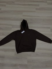 NWT DKNY Oversized Brown hoodie with measurements in photos & price tag.