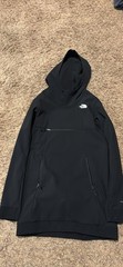 The North Face Women’s Black Fleece Pullover Hoodie Logo Pockets Drawstring