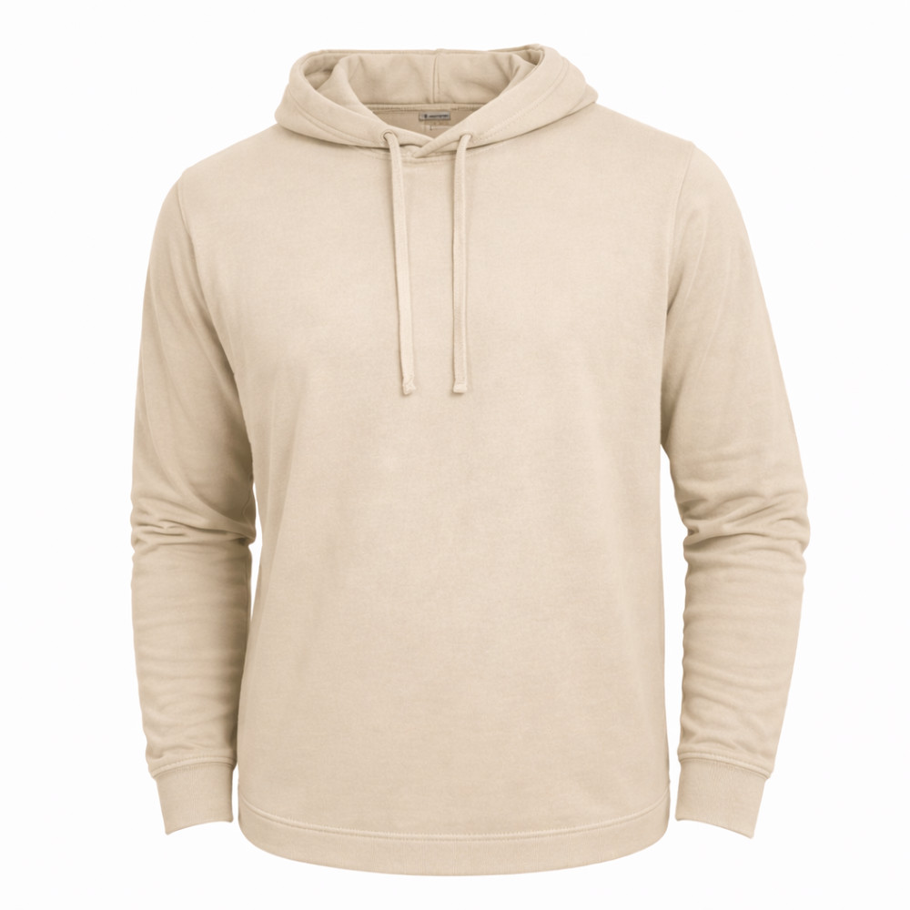 100% Combed Cotton Lightweight Oyster Hoodie Garment Dyed Pullover All Seasons
