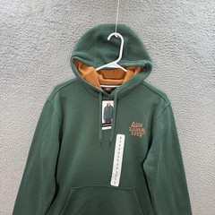 Quiksilver Sweatshirt Adult Small Green Hoodie Pullover Skater Surfer Grunge NEW