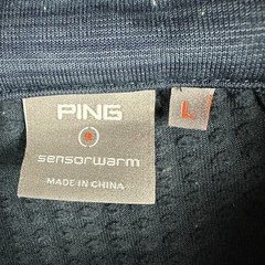 Ping Sensorwarm Men’s Lightweight 1/4 Zip Golf Jacket Size L Blue Patterned