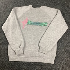 VTG 80s L Raglan CrewNeck Sweatshirt Wavelength Wetsuits Australia Surf Rayon