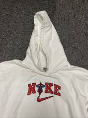 Nike White Spider-man Hoodie Used Missing String Medium Men’s
