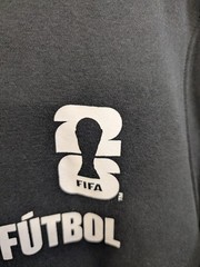 FIFA 2026 FUTBOL SOCCER OFFICIAL LICENSED BLK FLEECE PULLOVER HOODIE XL NWT