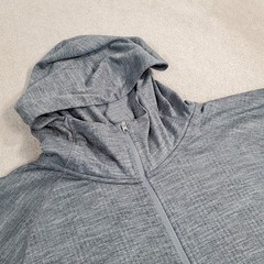 Nike Yoga Hoodie Mens Extra Large Gray Sweatshirt Full Zip Dri Fit FB7778 065