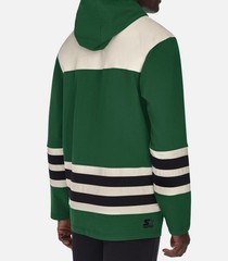 Starter Men’s Green Hooded Logo Hockey Jersey Sweatshirt Size XL