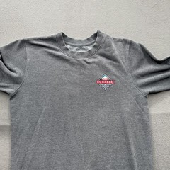Burlebo Sweatshirt Mens Medium Gray Fleece Crewneck Pullover Outdoor Logo