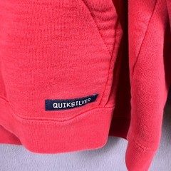 Y2K Quiksilver Hoodie Mens XL Red Logo Vintage Surf Skate Grunge Boardriding
