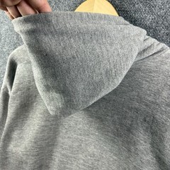 VTG 70s Sportswear Raglan Hoodie Sweatshirt L Gray Tri Blend Made In USA Rayon