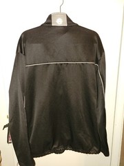 NAUTICA COMPETITION JACKET FULL ZIP XXL 100% POLYESTER BLACK LONG SLEEVE MENS