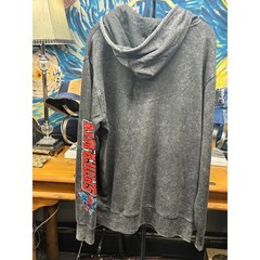 Marvel Spider-Man Carnage Venom Acid Wash Lightweight Hoodie Men’s Medium Gray