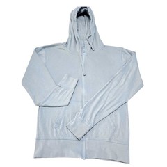Pact Organic Cotton Full Zip Hoodie Unisex Large Light Blue Sustainable 4711