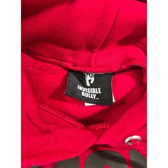 Invisible Bully Red Graphic Hoodie Mens Small Brooklyn Streetwear Sweatshirt