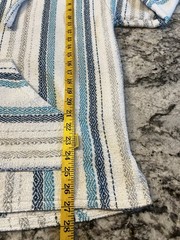 Molina Poncho Bohemian Mexican Baja Pullover Hoodie XL Hippie Beach Bum Coastal