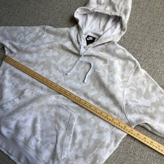 Nike Hoodie Mens XL White Camo Club Fleece Pullover Sweatshirt Camouflage Logo