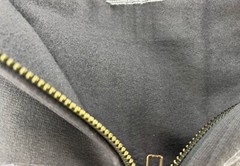 Men’s Cadet Collar Full Zip Sweatshirt Jacket by GILDAN Charcoal Gray Medium