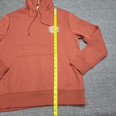 Hurley Mens Red Casual Long Sleeves Pullover Hoodie with Pockets Size Medium