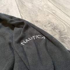 Nautica dark grey fleece 1/4 zip sweatshirt – size XL