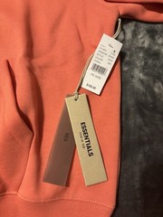 NWT Fear of God Essentials Coral Hoodie Size XS 100% Authentic✅