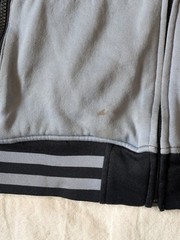 Volcom Men’s Zip Hoodie Grayscale Color Block Pockets Skate Ski Tech Fleece LG