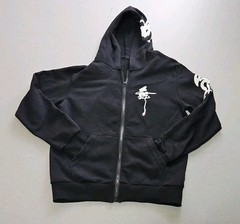 Keybur Glow In The Dark Wolf Jacket Japanese Symbols Full Zipper SEE DESCRIPTION
