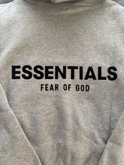 Essentials Fear of God Hoodie Dark Oatmeal Gray Mens M L New with Tags