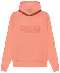 Fear of God Essentials Hoodie ‘Coral’ S Size Oversized Loose Hoodie NWT
