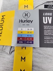 Hurley Men’s Sunny Side Hybrid Stretch Tagless UV T-Shirt M Grey