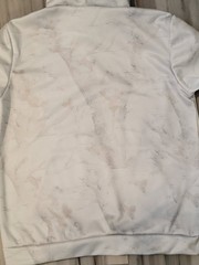 M Men’s White Camo Hoodie Synthetic Poly/Cotton 21×25 NOS