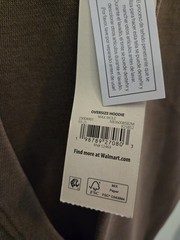 No Boundaries Men’s XS Oversize Hoodie Hooded Sweatshirt BROWN #10726
