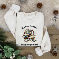 It’s fine, I’m fine! Everything is Fine!!! Christmas Jumper | Xmas Sweatshirt