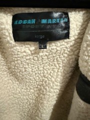 Logan and Martin Sport NYC Zip Hoodie Mens L Black Good Sherpa Lined Heavy