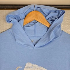 LEVELWEAR x MAMMOTH DUNES SAND VALLEY Mens Large T shirt Weight Hoodie Blue Golf