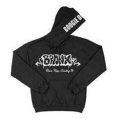Black Adult Unisex Hoodie Urban Hip Hop Streetwear Bronx NY Graphic Design