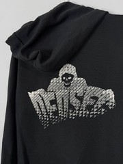 Watch Dogs 2 DedSec Full Zip Hoodie Black Graphic Gaming Sweatshirt Size M