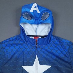Marvel Captain America Men’s Large Full Zip Long Sleeve Graphic Hoodie