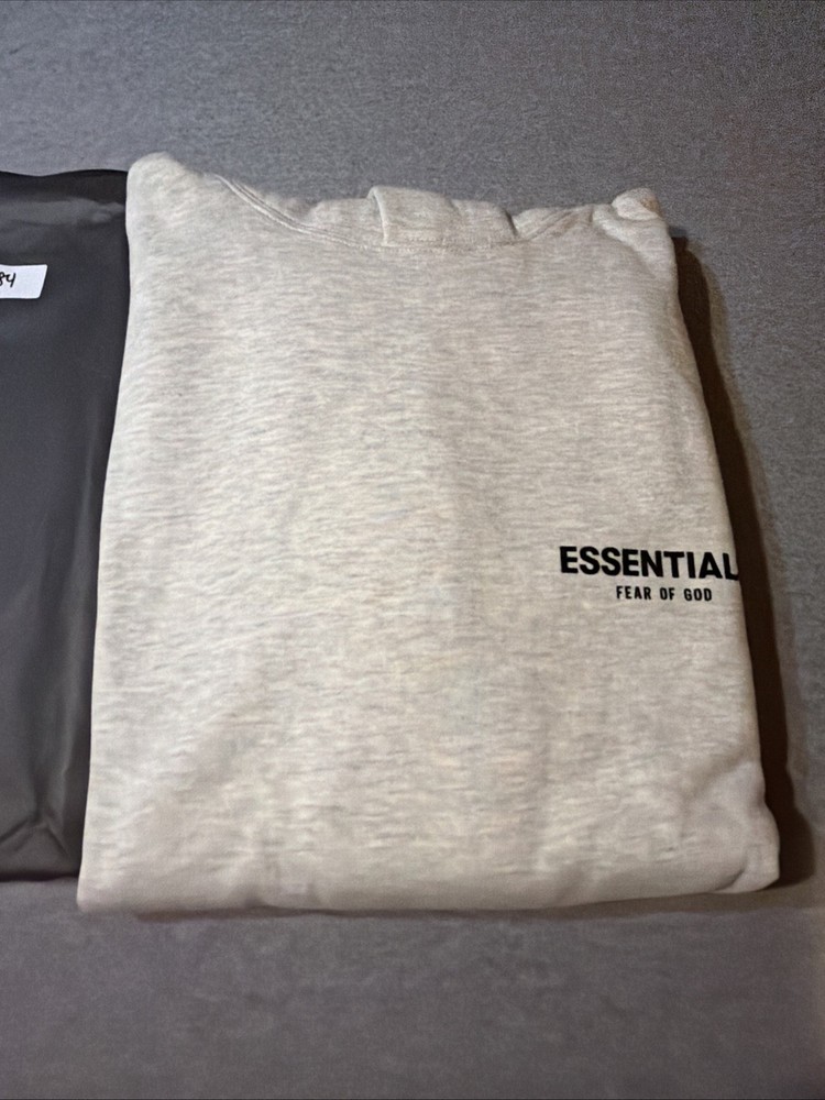 Size 2xl Essentials Fear Of God Hoodie Light Oatmeal Authentic Original Packing