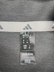 Adidas Hoodie Mens Medium Gray Short Sleeve Pullover Baseball Sample KB2095