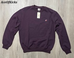 New Balance Made in USA Core Crew Neck Sweatshirt Plum XS-2XL Men’s MT43541-PLN