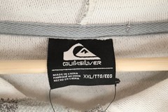 Quiksilver Hoodie Men’s XXL Gray Quarry Striped Pullover Hooded NWT QSM45FT080