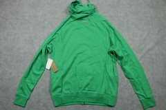 LRG Hoodie Mens Small Green Full Zip Sweatshirt Logo Pockets Cotton NWT J063001