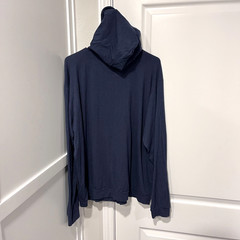 Coastal Crew Deckhand Hoodie Mens XXL Blue Rayon Bamboo Lightweight Nantucket