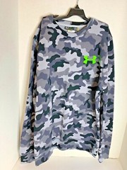 Under armour Mens Sz S Gray All Season Gear Sweatshirt Pullover Camo Loose