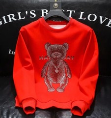 New Men Luxury Diamond Bear Rhinestones Fashion Black High Quality 4 Colors