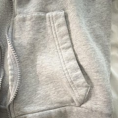 Lacoste Teens S Gray Classic Fit Full Zip Fleece Hoodie Pockets Logo