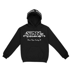 Black Adult Unisex Hoodie Urban Hip Hop Streetwear Bronx NY Graphic Design